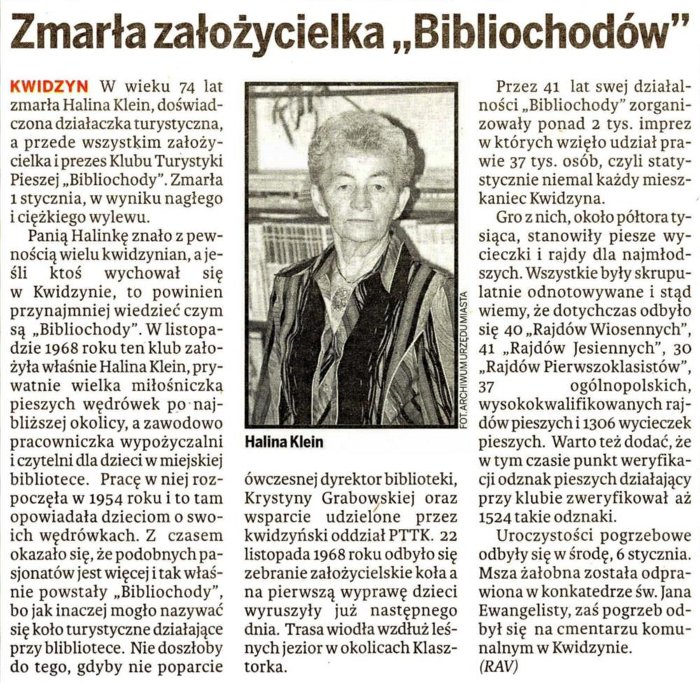 Zmarła założycielka Bibliochodów