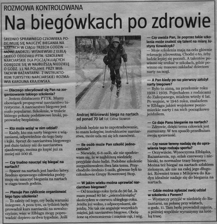 Na biegówkach po zdrowie